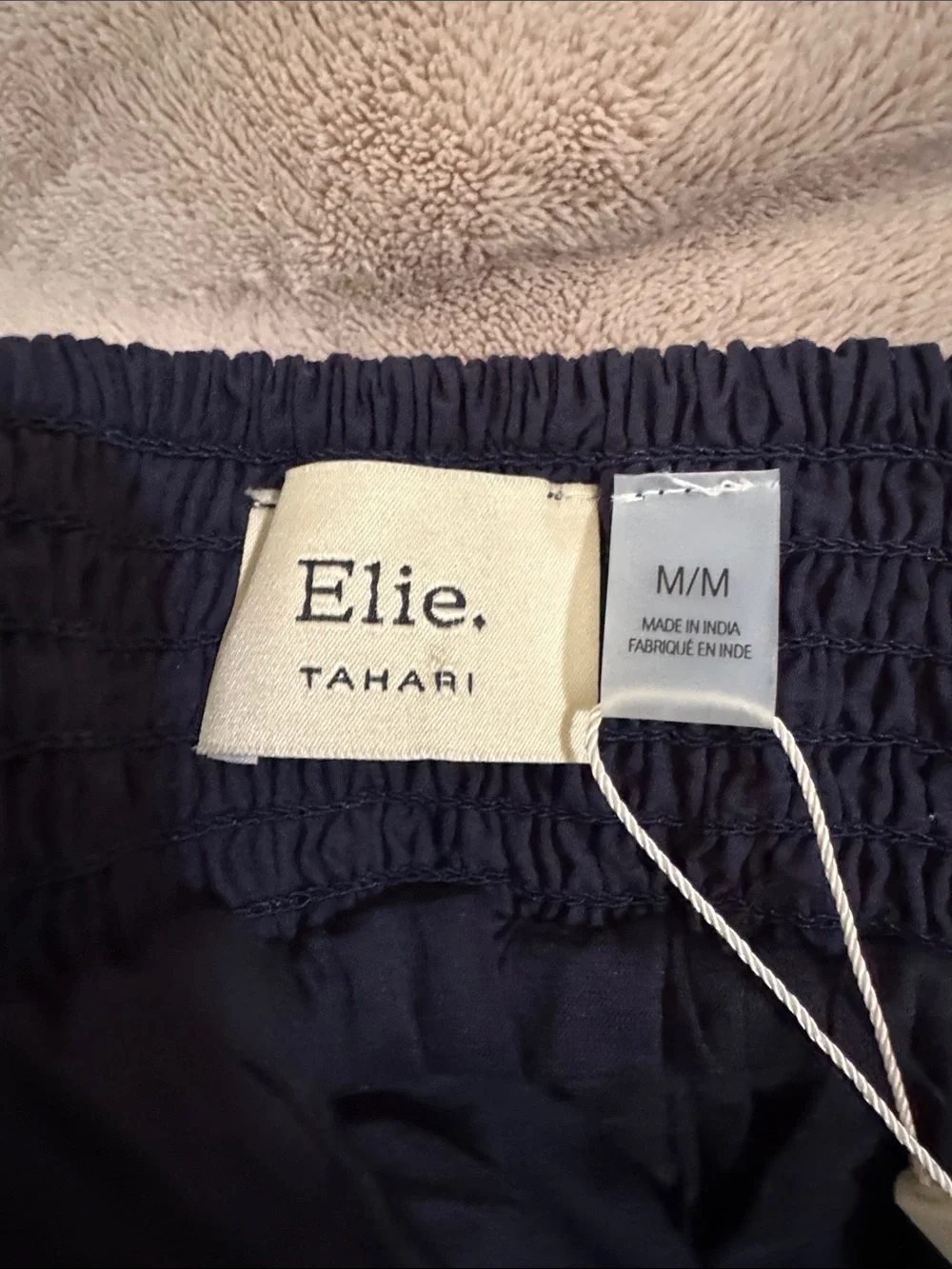 Elie Tahari Navy Eyelet-Embroidered Midi Skirt - Picture 3 of 5